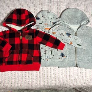 Carter’s baby zip hoodies